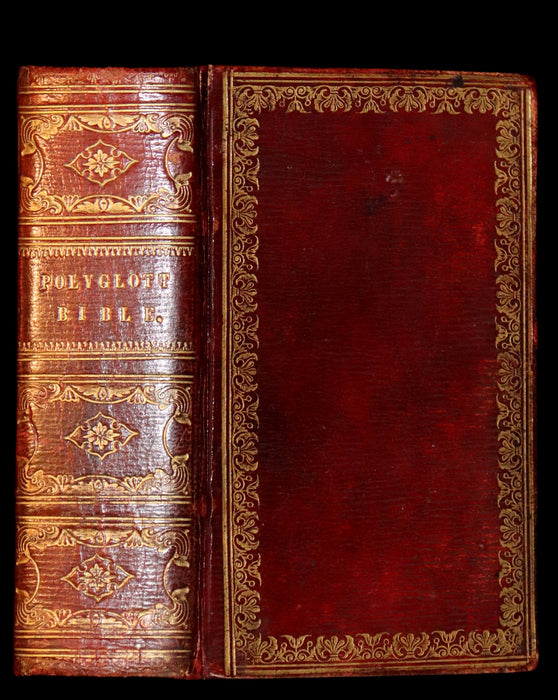 1837 Nice Binding - The Polyglott BIBLE, Containing the Old and New Testaments.