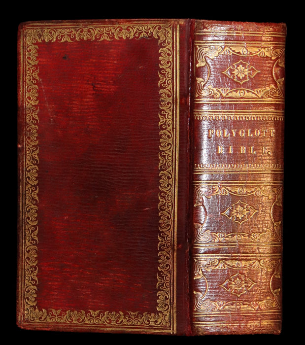 1837 Nice Binding - The Polyglott BIBLE, Containing the Old and New Testaments.