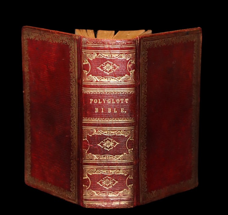 1837 Nice Binding - The Polyglott BIBLE, Containing the Old and New Testaments.