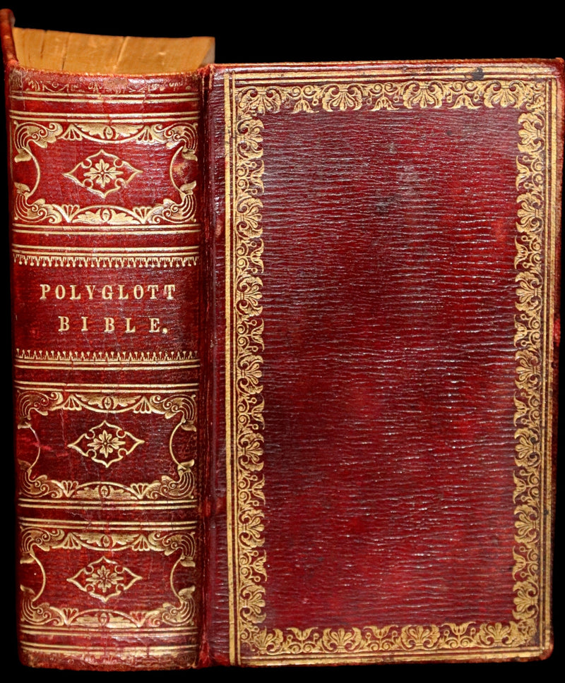 1837 Nice Binding - The Polyglott BIBLE, Containing the Old and New Testaments.