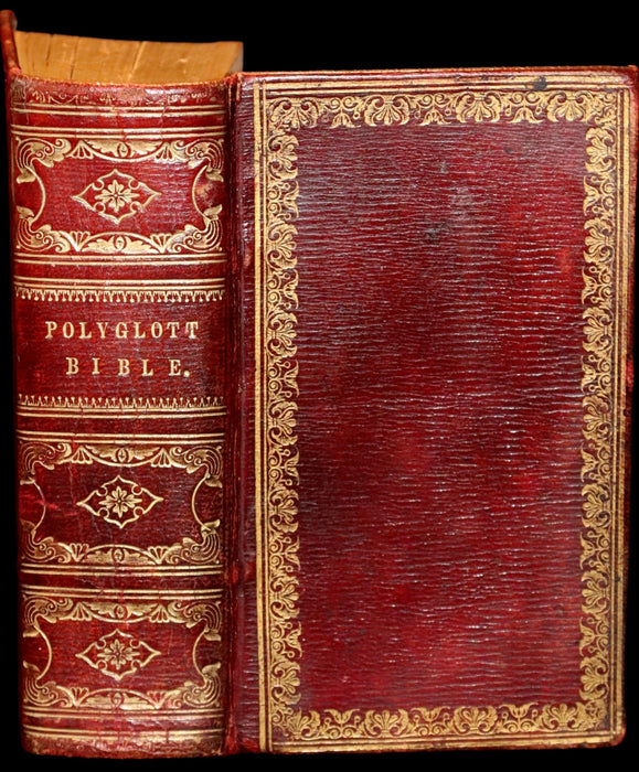 1837 Nice Binding - The Polyglott BIBLE, Containing the Old and New Testaments.