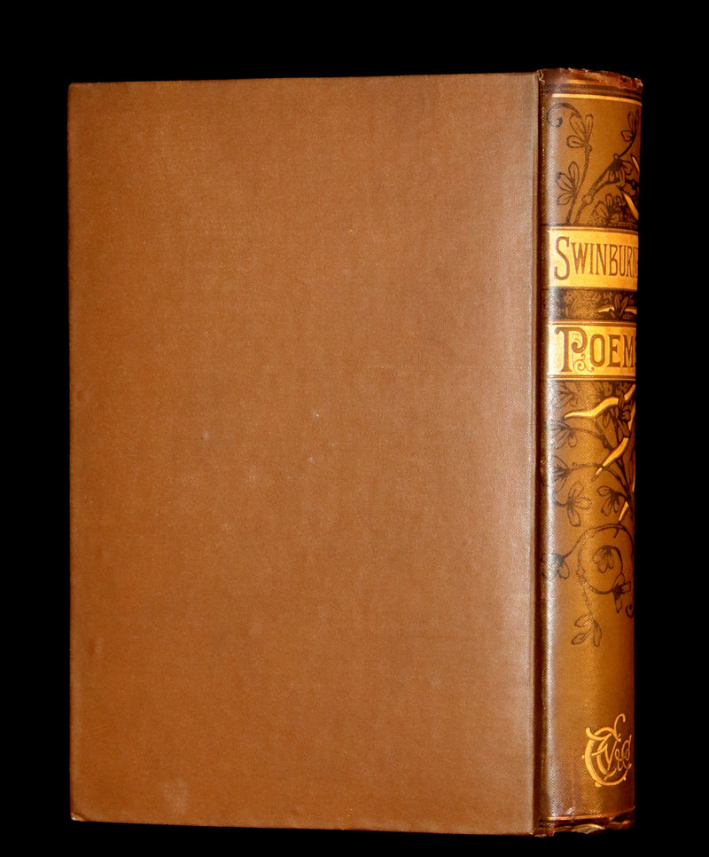 1884 Rare Victorian Book - The Poetical Works of Algernon Charles Swinburne.