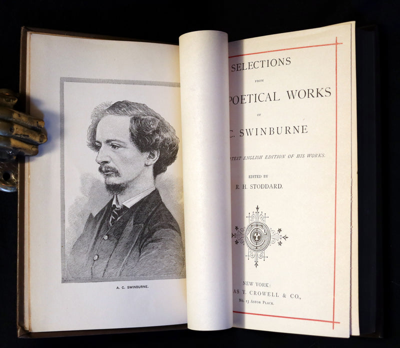 1884 Rare Victorian Book - The Poetical Works of Algernon Charles Swinburne.