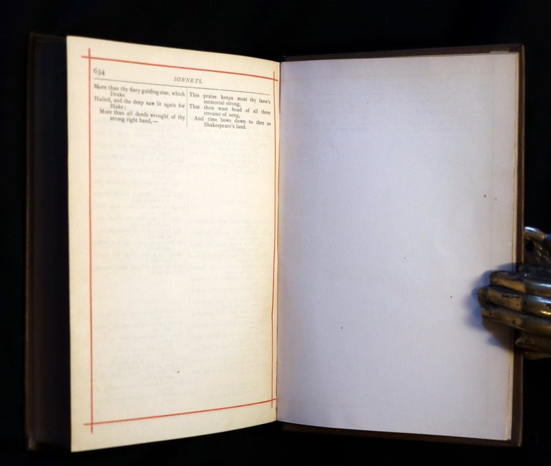 1884 Rare Victorian Book - The Poetical Works of Algernon Charles Swinburne.