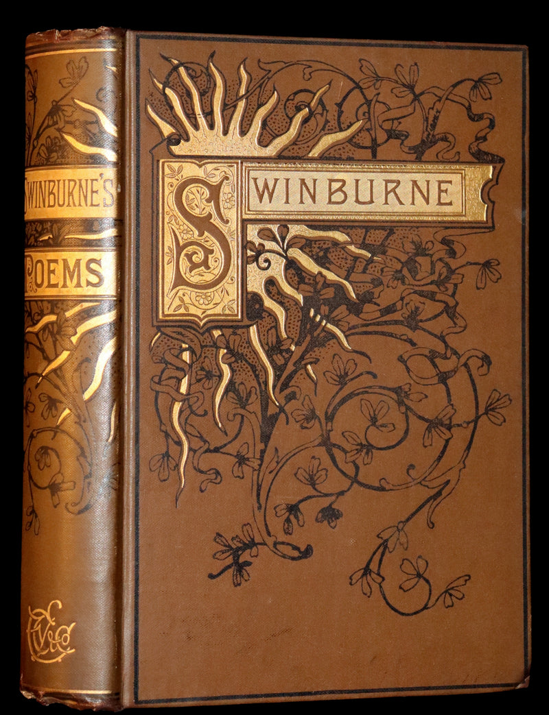 1884 Rare Victorian Book - The Poetical Works of Algernon Charles Swinburne.