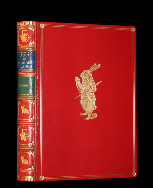 1872-1879 Fine Bayntun-Riviere Binding Book set - Alice's Adventures in Wonderland (WITH) Through the Looking-Glass and What Alice Found There.