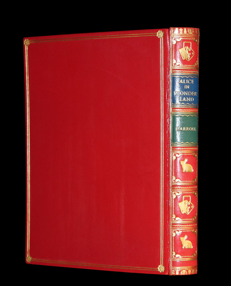 1872-1879 Fine Bayntun-Riviere Binding Book set - Alice's Adventures in Wonderland (WITH) Through the Looking-Glass and What Alice Found There.