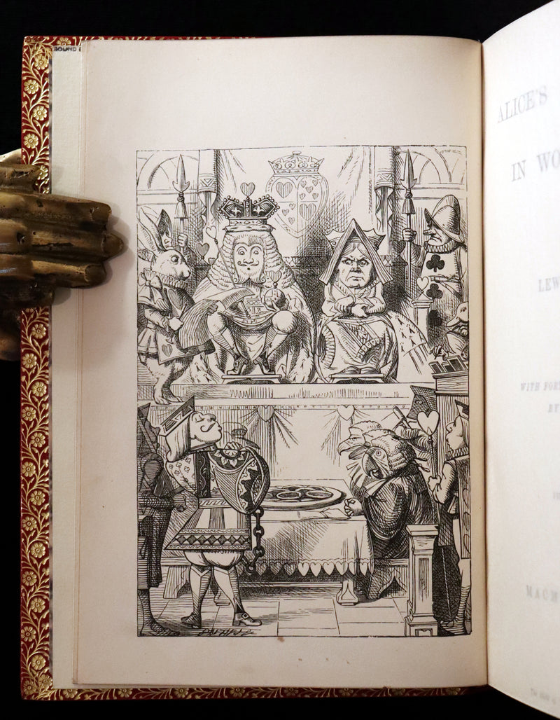 1872-1879 Fine Bayntun-Riviere Binding Book set - Alice's Adventures in Wonderland (WITH) Through the Looking-Glass and What Alice Found There.