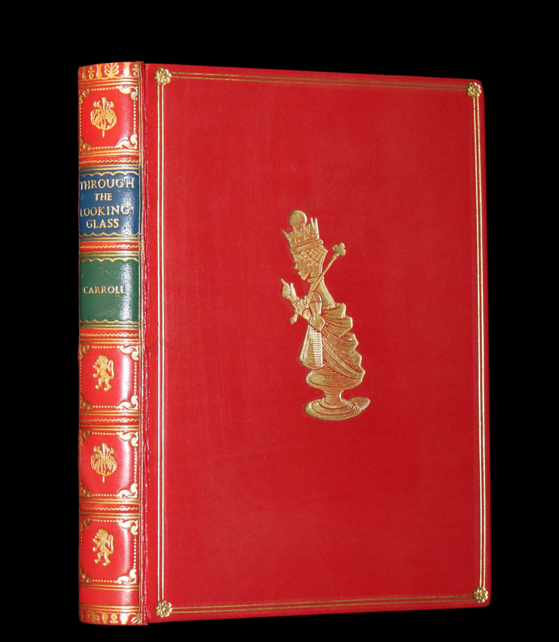 1872-1879 Fine Bayntun-Riviere Binding Book set - Alice's Adventures in Wonderland (WITH) Through the Looking-Glass and What Alice Found There.
