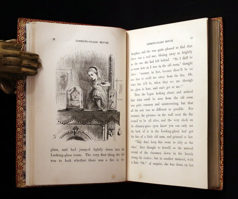 1872-1879 Fine Bayntun-Riviere Binding Book set - Alice's Adventures in Wonderland (WITH) Through the Looking-Glass and What Alice Found There.