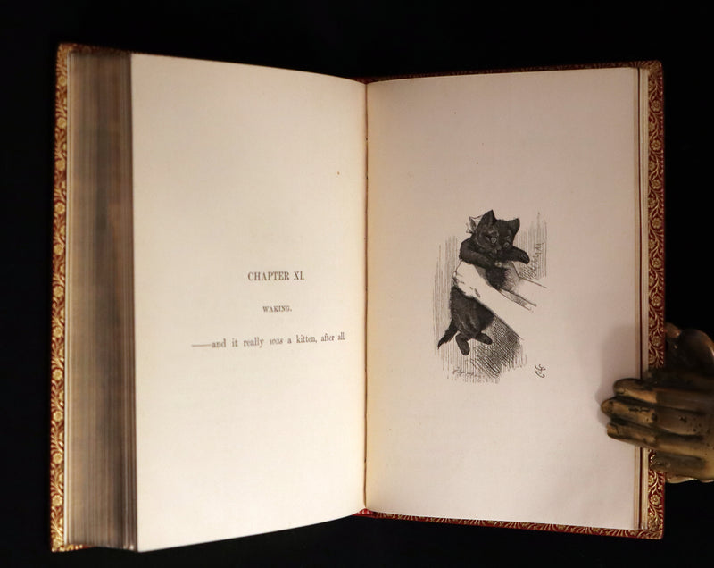 1872-1879 Fine Bayntun-Riviere Binding Book set - Alice's Adventures in Wonderland (WITH) Through the Looking-Glass and What Alice Found There.