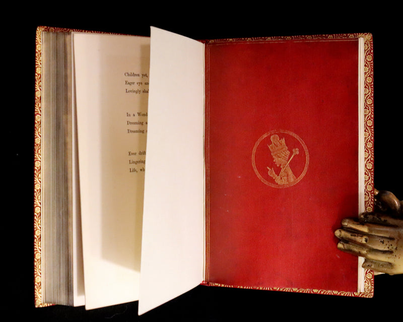 1872-1879 Fine Bayntun-Riviere Binding Book set - Alice's Adventures in Wonderland (WITH) Through the Looking-Glass and What Alice Found There.