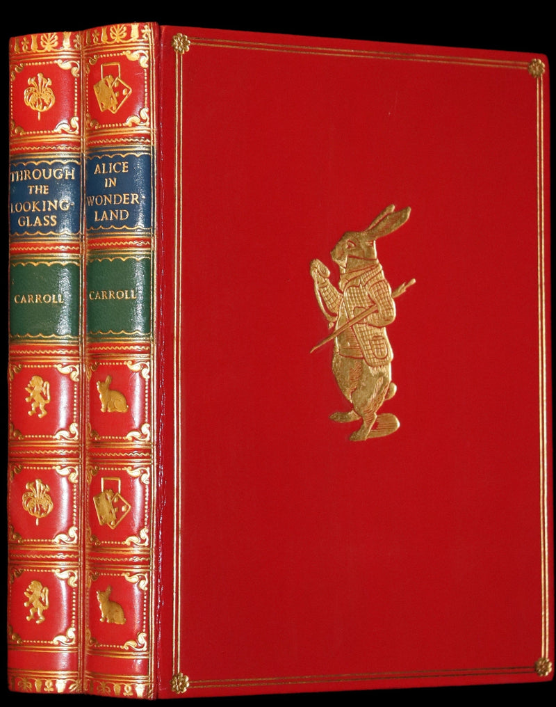 1872-1879 Fine Bayntun-Riviere Binding Book set - Alice's Adventures in Wonderland (WITH) Through the Looking-Glass and What Alice Found There.