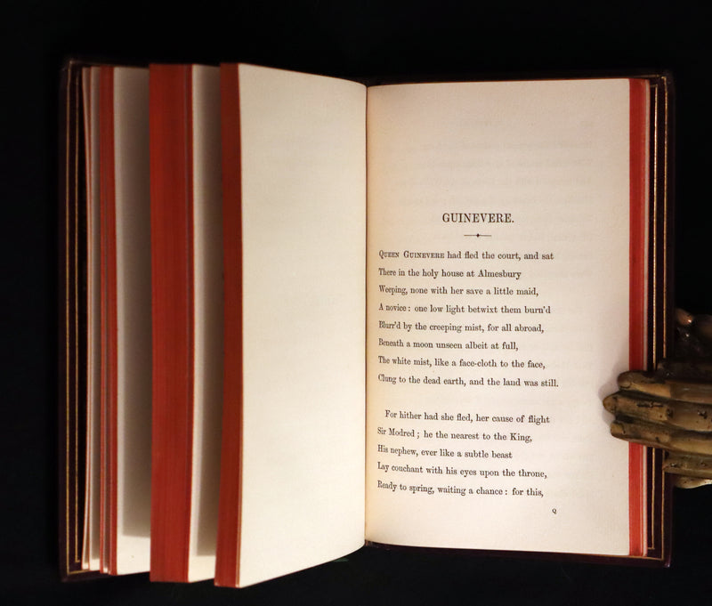 1862 Beautiful binding - Legend of King Arthur - IDYLLS OF THE KING by Alfred Tennyson.