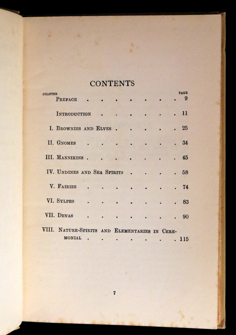 1925 Rare First Edition Book - Fairies at Work and at Play observed by Geoffrey Hodson.