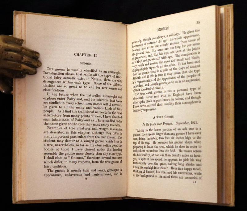 1925 Rare First Edition Book - Fairies at Work and at Play observed by Geoffrey Hodson.