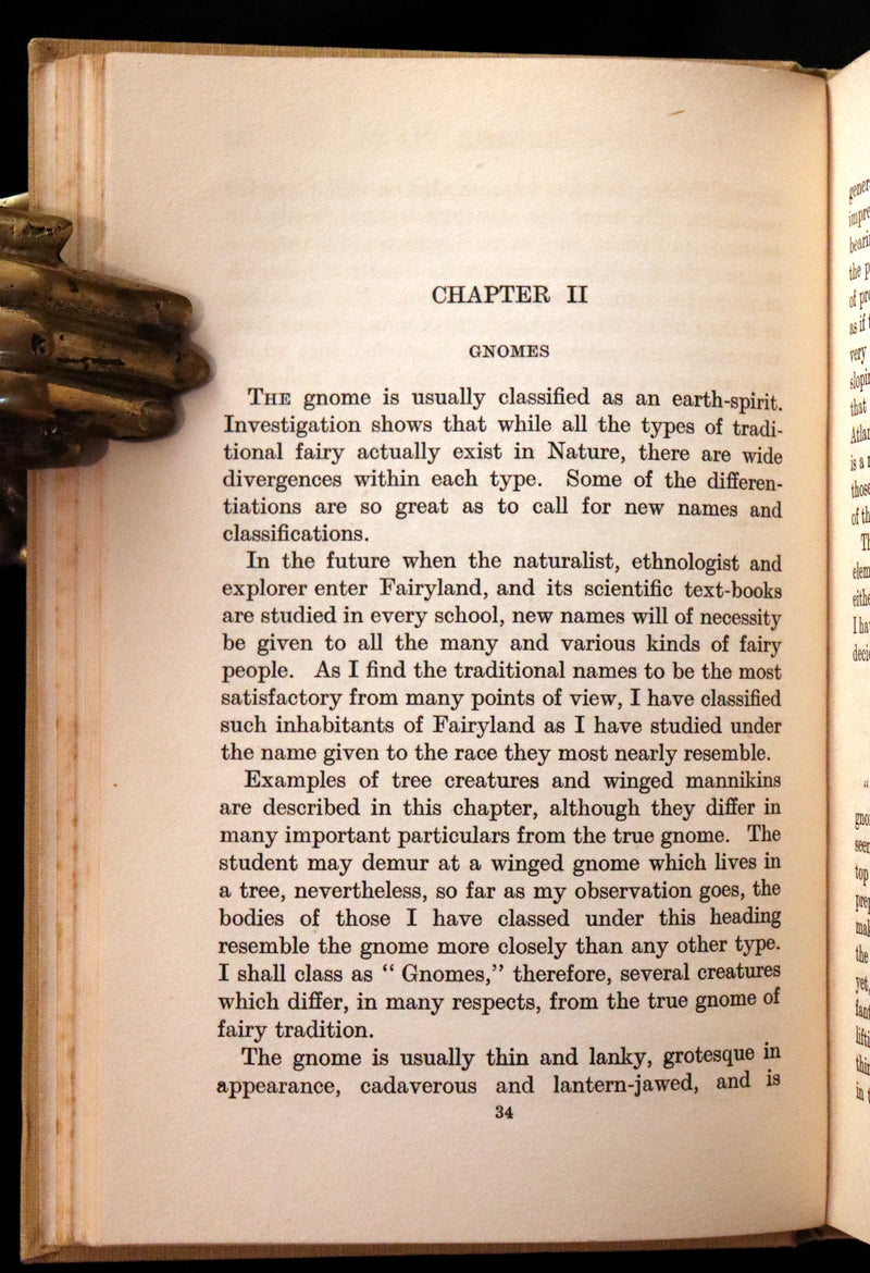 1925 Rare First Edition Book - Fairies at Work and at Play observed by Geoffrey Hodson.