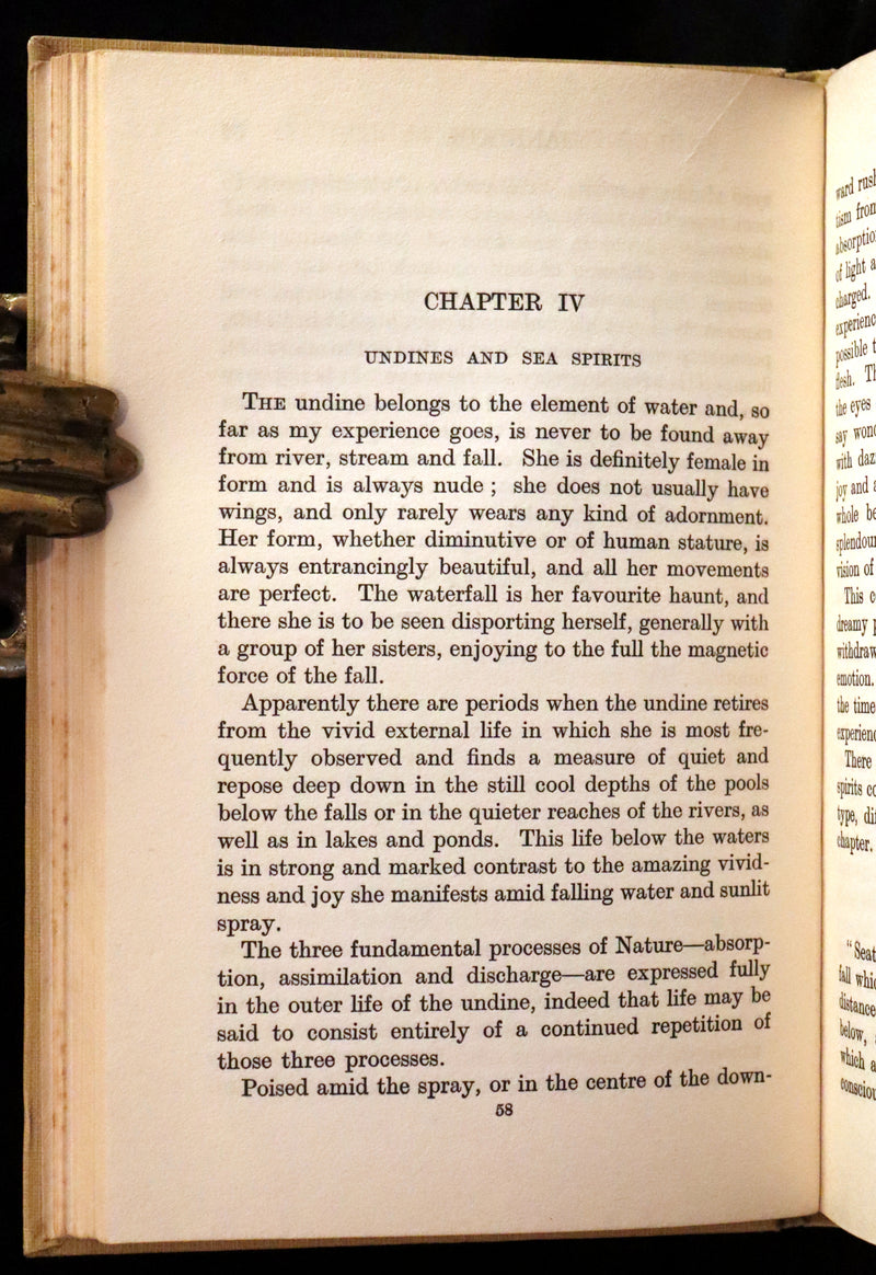 1925 Rare First Edition Book - Fairies at Work and at Play observed by Geoffrey Hodson.