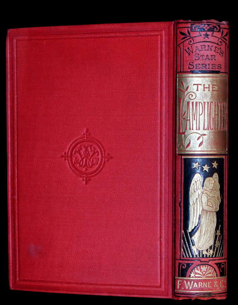1887 Rare Victorian Book - The LAMPLIGHTER by Maria Susanna Cummins.