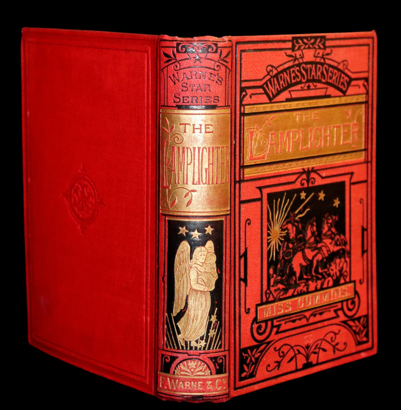 1887 Rare Victorian Book - The LAMPLIGHTER by Maria Susanna Cummins.