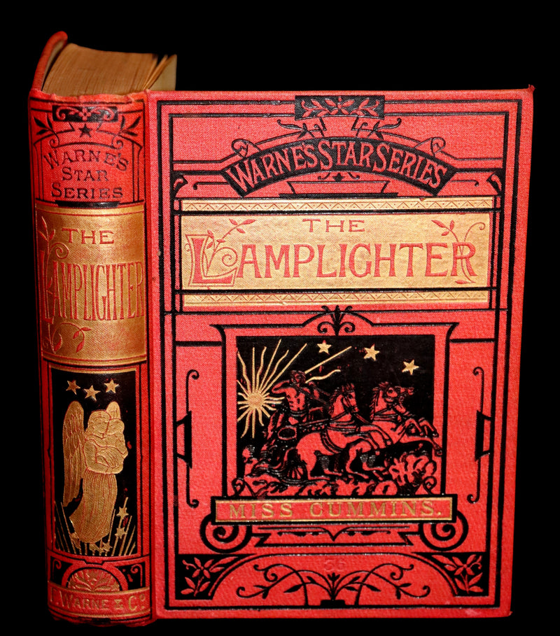 1887 Rare Victorian Book - The LAMPLIGHTER by Maria Susanna Cummins.
