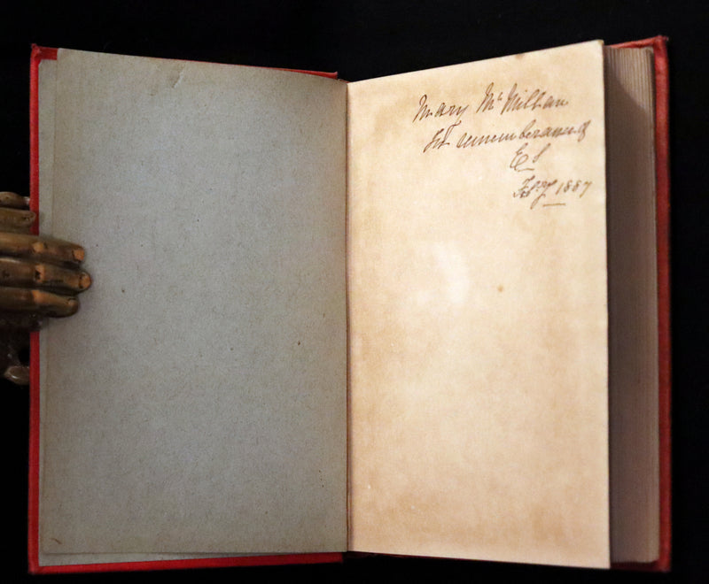 1887 Rare Victorian Book - The LAMPLIGHTER by Maria Susanna Cummins.