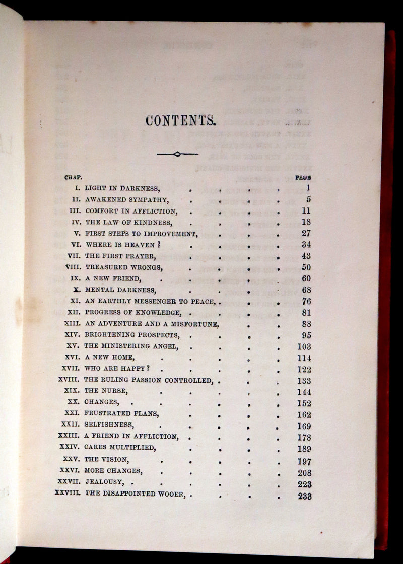 1887 Rare Victorian Book - The LAMPLIGHTER by Maria Susanna Cummins.