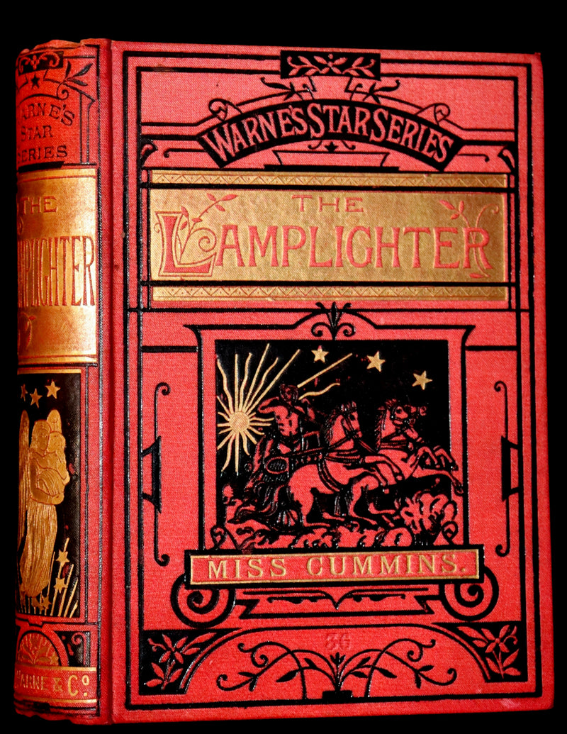 1887 Rare Victorian Book - The LAMPLIGHTER by Maria Susanna Cummins.