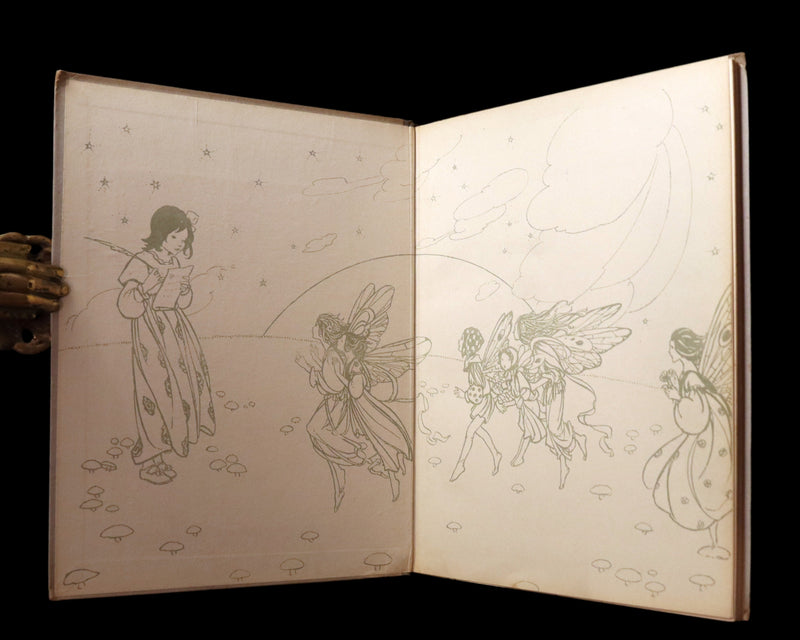 1918 Scarce First Edition - The Man in the Moon Illustrated by FLORENCE HARRISON.