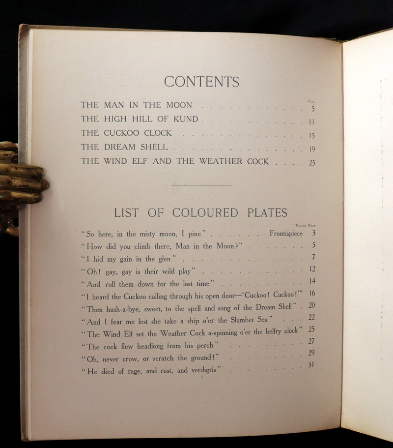 1918 Scarce First Edition - The Man in the Moon Illustrated by FLORENCE HARRISON.