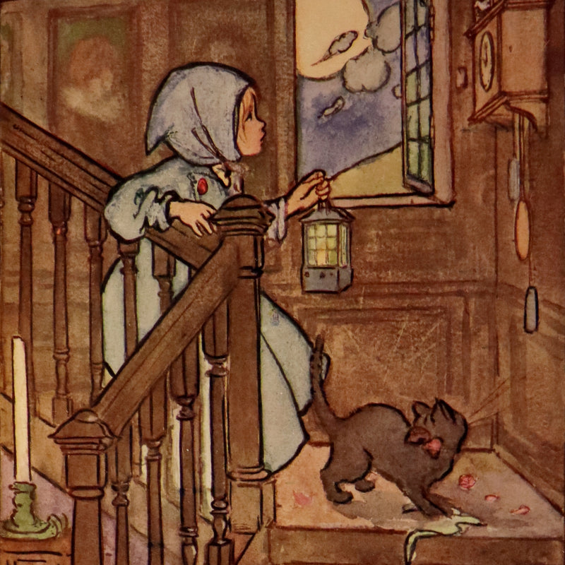 1918 Scarce First Edition - The Man in the Moon Illustrated by FLORENCE HARRISON.