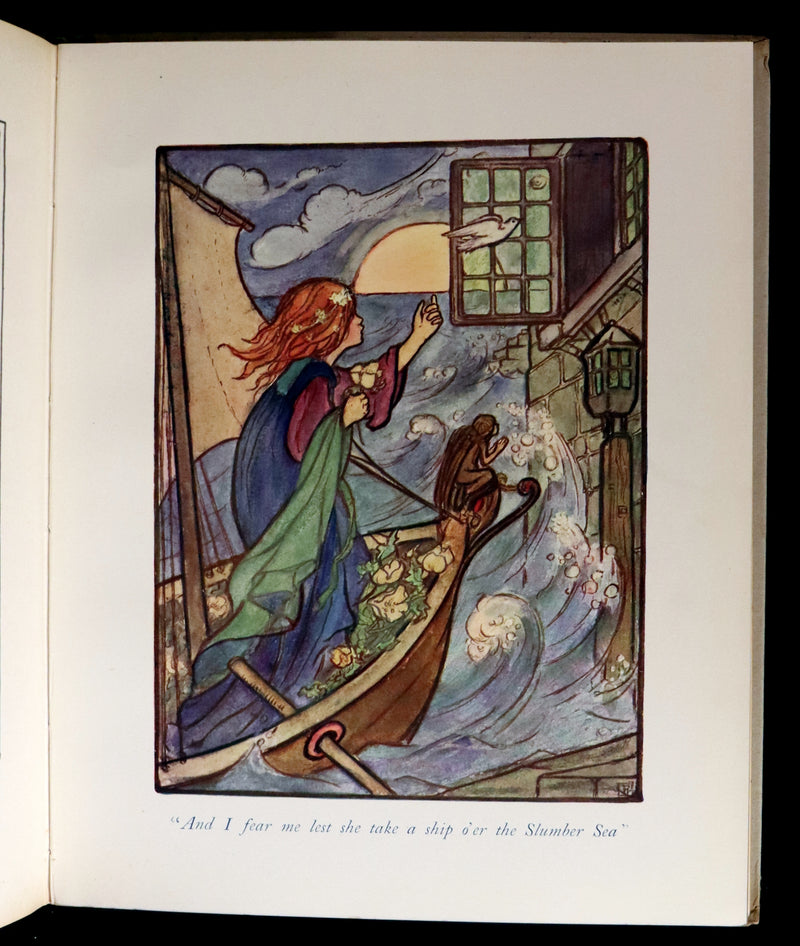 1918 Scarce First Edition - The Man in the Moon Illustrated by FLORENCE HARRISON.