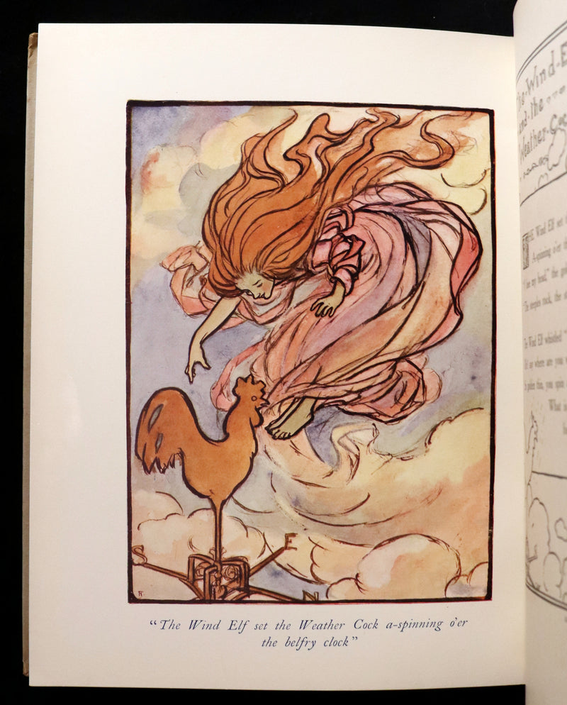 1918 Scarce First Edition - The Man in the Moon Illustrated by FLORENCE HARRISON.