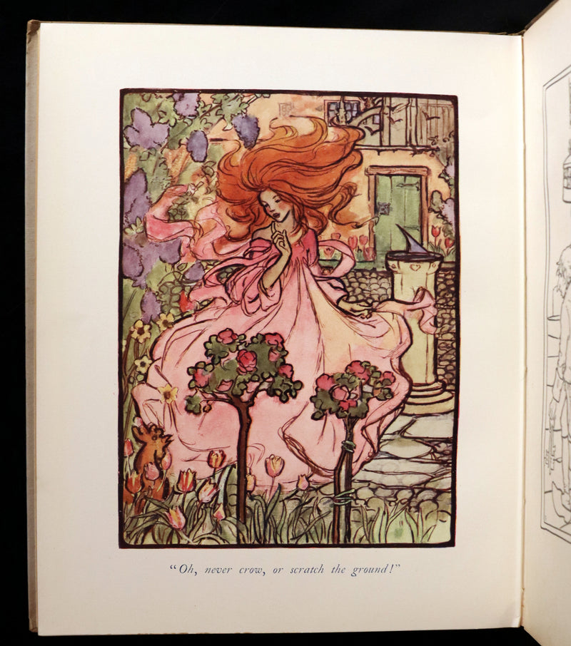 1918 Scarce First Edition - The Man in the Moon Illustrated by FLORENCE HARRISON.