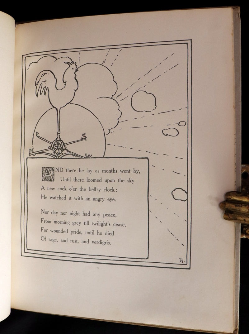 1918 Scarce First Edition - The Man in the Moon Illustrated by FLORENCE HARRISON.