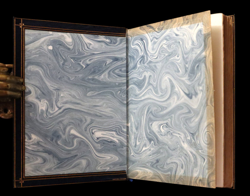 1889 Fine Morrell binding - Baron MUNCHAUSEN's Travels and Surprising Adventures Illustrated by Crowquill.