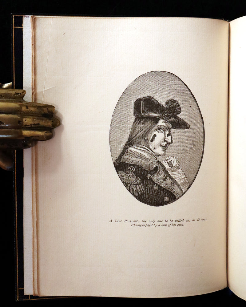 1889 Fine Morrell binding - Baron MUNCHAUSEN's Travels and Surprising Adventures Illustrated by Crowquill.