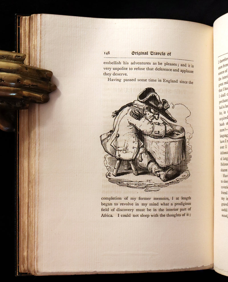 1889 Fine Morrell binding - Baron MUNCHAUSEN's Travels and Surprising Adventures Illustrated by Crowquill.