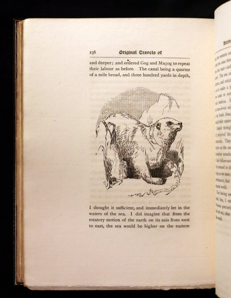 1889 Fine Morrell binding - Baron MUNCHAUSEN's Travels and Surprising Adventures Illustrated by Crowquill.