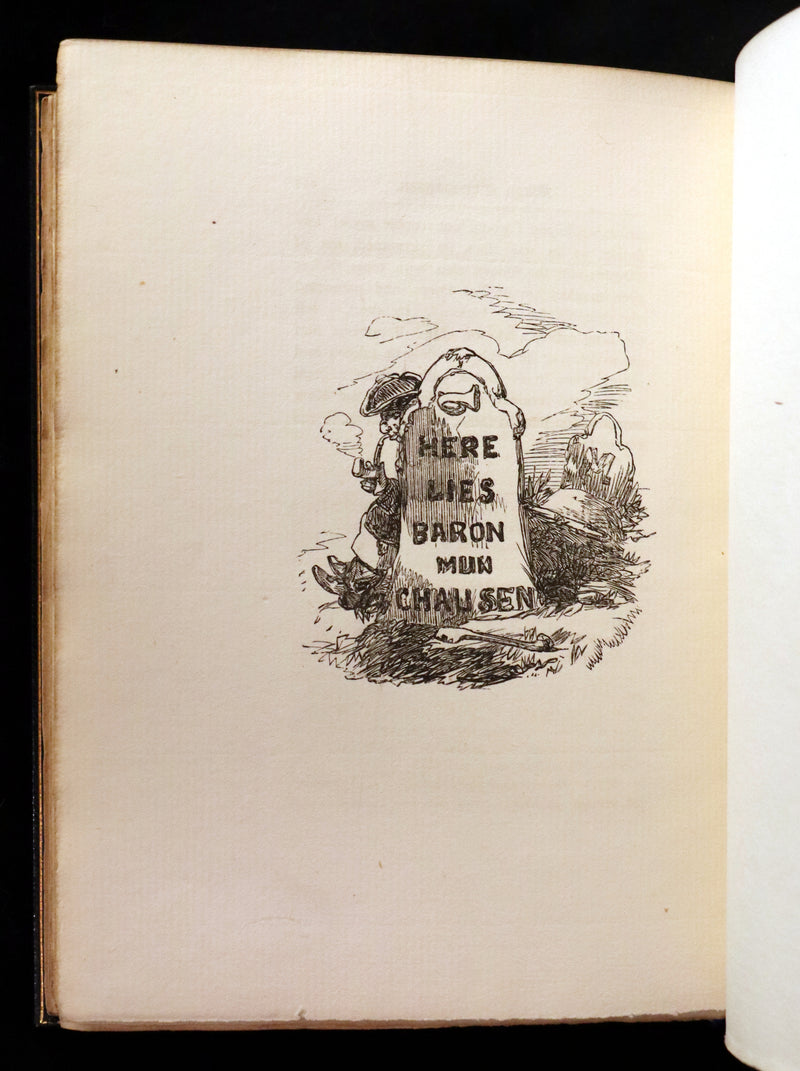 1889 Fine Morrell binding - Baron MUNCHAUSEN's Travels and Surprising Adventures Illustrated by Crowquill.