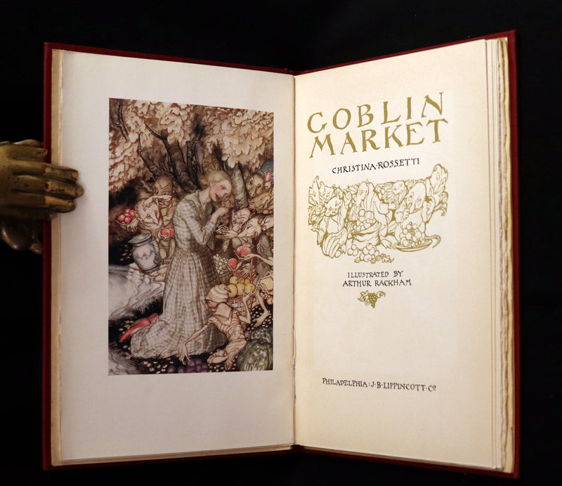 1933 Rare First US Edition - Goblin Market by Christina Rossetti illustrated by Arthur Rackham.