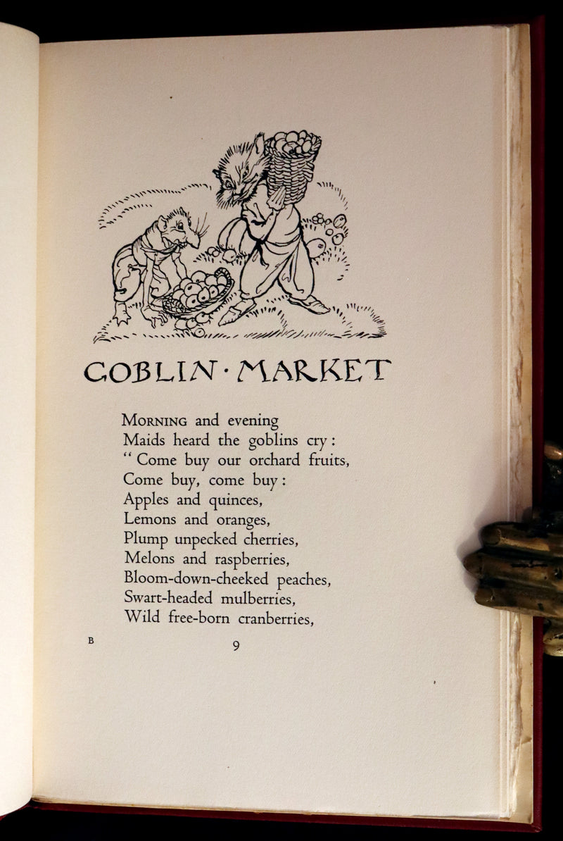 1933 Rare First US Edition - Goblin Market by Christina Rossetti illustrated by Arthur Rackham.