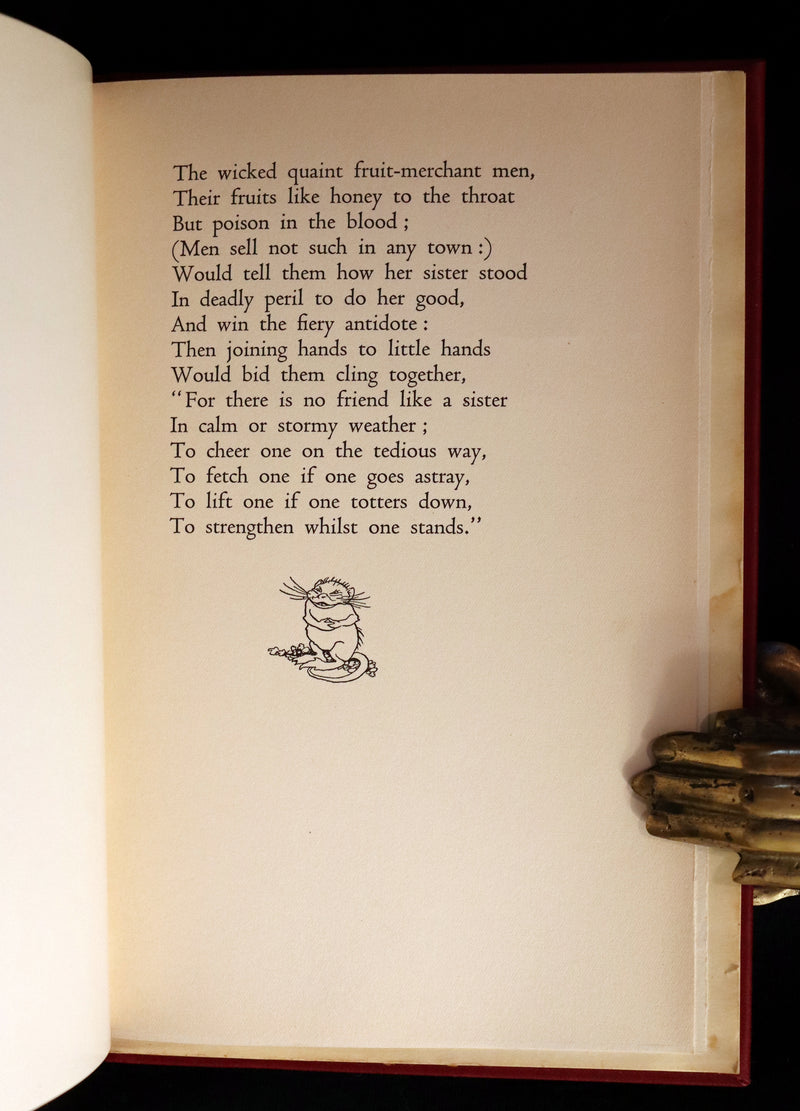 1933 Rare First US Edition - Goblin Market by Christina Rossetti illustrated by Arthur Rackham.