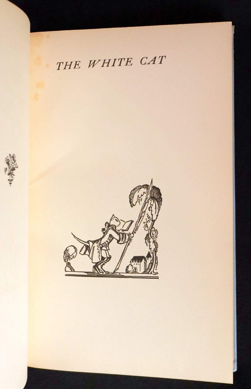 1928 Rare 1stED - THE WHITE CAT & Fairy Tales by Mme D'Aulnoy Illustrated by Elizabeth MacKinstry.