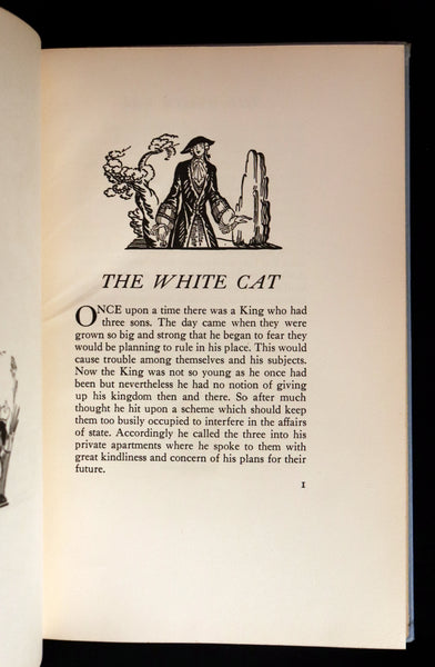 1928 Rare 1stED - THE WHITE CAT & Fairy Tales by Mme D'Aulnoy Illustrated by Elizabeth MacKinstry.