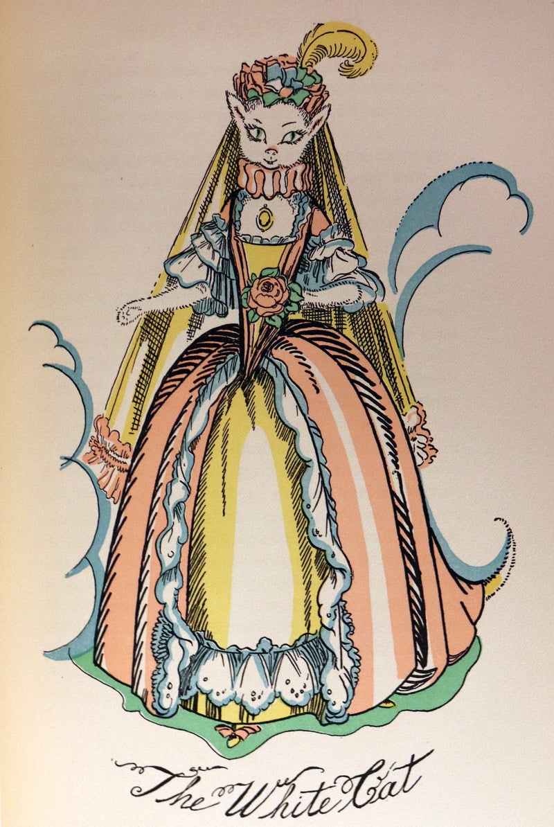 1928 Rare 1stED - THE WHITE CAT & Fairy Tales by Mme D'Aulnoy Illustrated by Elizabeth MacKinstry.