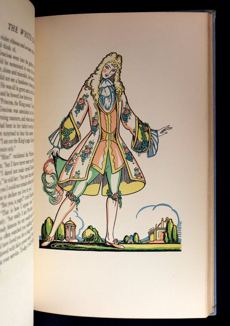 1928 Rare 1stED - THE WHITE CAT & Fairy Tales by Mme D'Aulnoy Illustrated by Elizabeth MacKinstry.