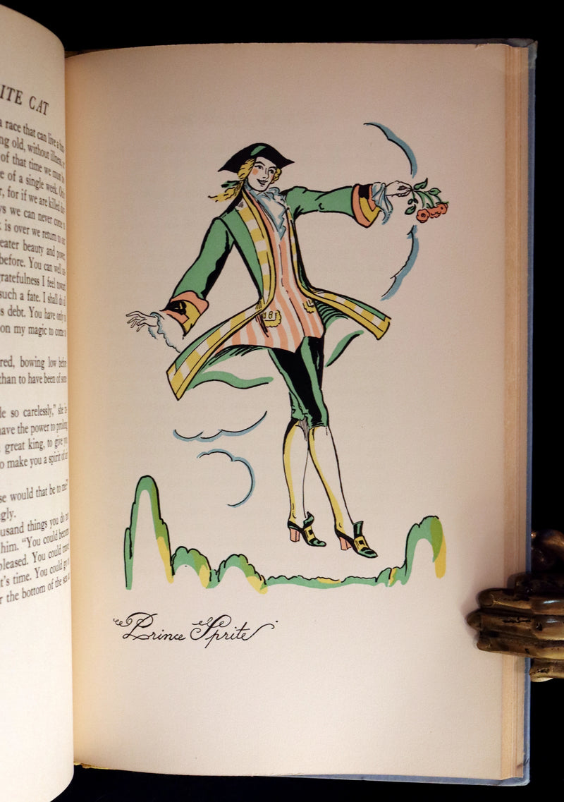 1928 Rare 1stED - THE WHITE CAT & Fairy Tales by Mme D'Aulnoy Illustrated by Elizabeth MacKinstry.