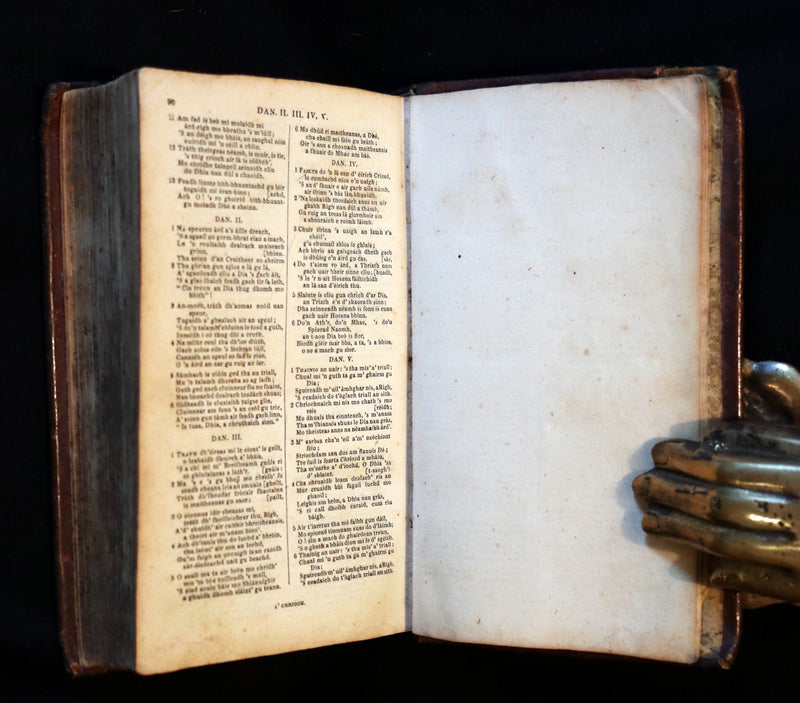 1846 Scarce Scottish GAELIC New Testament - TIOMNADH NUADH with Sailm Dhaibhidh (Psalms).