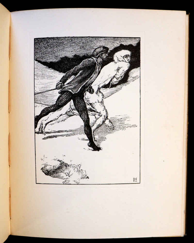 1896 Rare First Edition Book on Werewolves - THE WERE-WOLF by Clemence Housman. Illustrated.